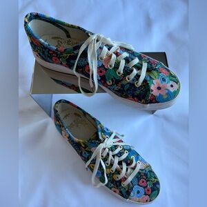 Keds x Rifle Paper Co. canvas sneakers in the “Garden Party” colorway, size 7.